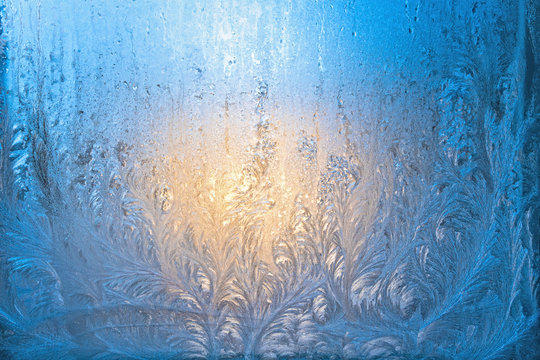 Abstrakter Eisblumenhintergrund