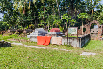 Cemetery near Zinda Pir mosque in Bagerhat, Bangladesh