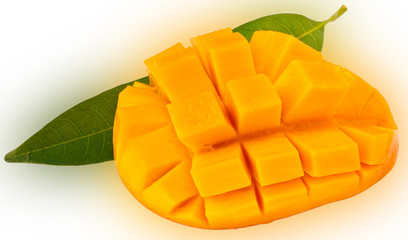 mango on white background