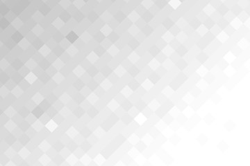 Abstract squares background. White gray pixel mesh. Mosaic geometric pattern.