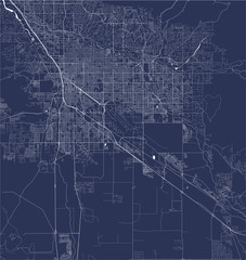 map of the city of Tucson, USA