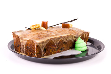 Traditional christmas season fruit cake