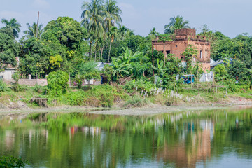 Ruined building in Panam Nagar city, Bangladesh