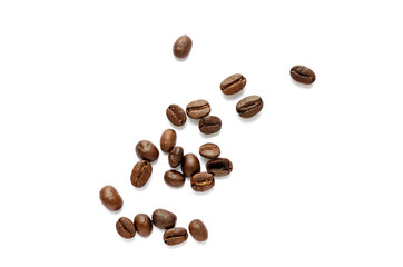 Coffee beans. Isolated on a white background.