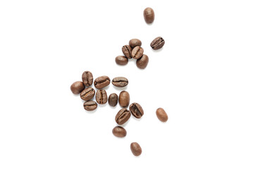 Coffee beans. Isolated on a white background.