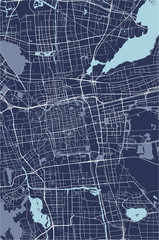 map of the city of Suzhou, China