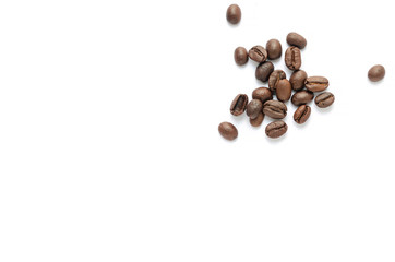 Coffee beans. Isolated on a white background.