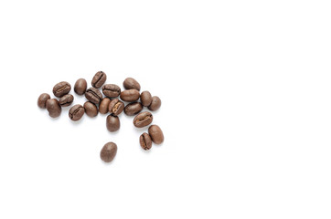 Coffee beans. Isolated on a white background.