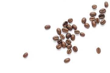 Coffee beans. Isolated on a white background.