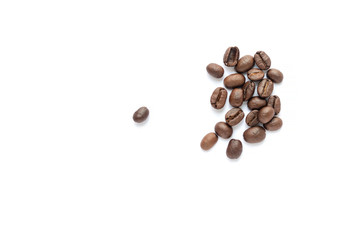 Coffee beans. Isolated on a white background.