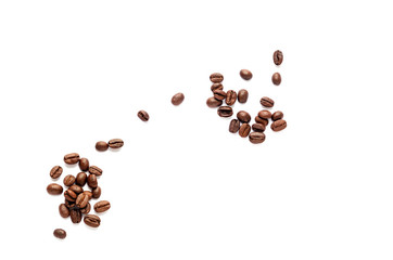 Coffee beans. Isolated on a white background.