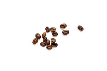 Naklejka premium Coffee beans. Isolated on a white background.