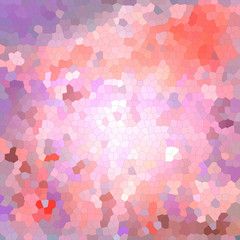 Colored red, pink geometric mosaic background