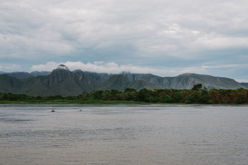 Vista panorâmica da Serra do Amolar, Mato Grosso do Sul, Brasil