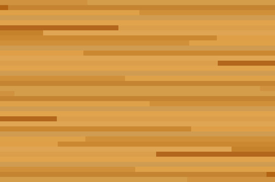 Basketball Court Floor With Line On Wood Texture Background. Vector Illustration.