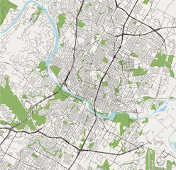 map of the city of Austin, Texas, USA - 308451609