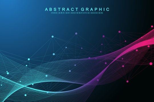 Nano technologies abstract background. Cyber technology concept. Artificial Intelligence, virtual reality, bionics, robotics, global network, microprocessor, nano robots. Vector illustration, banner