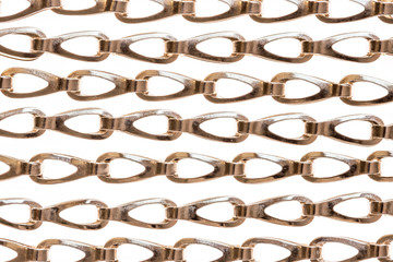 High key macro capture of a chain