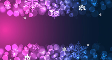 Cartolina di Natale con cornice illuminata © xyz+