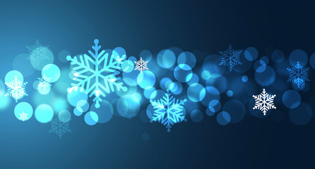 Cartolina di Natale con cornice illuminata © xyz+