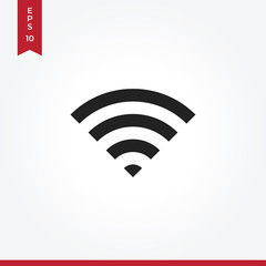 Wifi vector icon, simple sign for web site and mobile app.