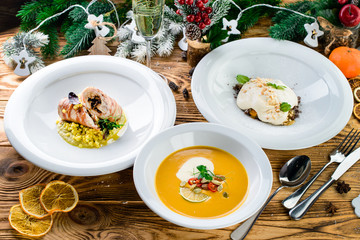 three course christmas dinner