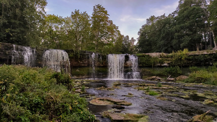 View of the Keila Waterfall Estonia Located on Keila River in Harju County, Keila Rural Municipality. A Full 6 Metres High, and Tens of Metres Wide, is the Third Largest Waterfall in Estonia