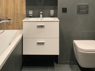interior of modern bathroom