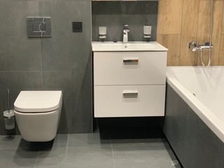 interior of modern bathroom