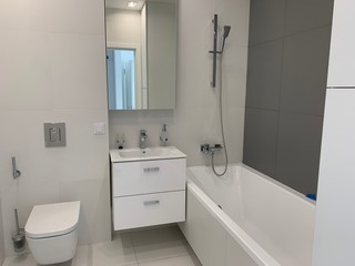 interior of modern bathroom