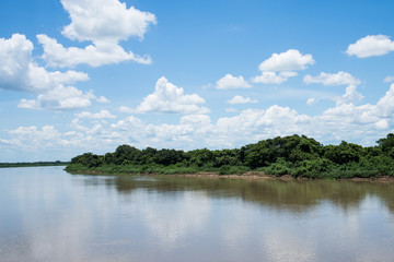 Obraz na płótnie Canvas Paraguay river in Pantanal of Mato Grosso do Sul, Brazil