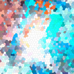 Colored red, blue, pink geometric mosaic background