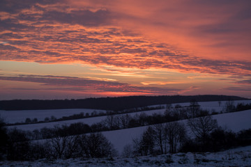 Obraz premium roter himmel 3