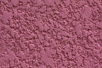 red painted wall, uneven, rough putty wall