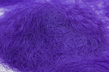 Purple thread texture background.