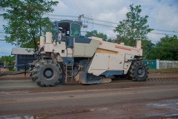 Obraz premium Milling Machine for road, Milling Machine for road from Thailand country