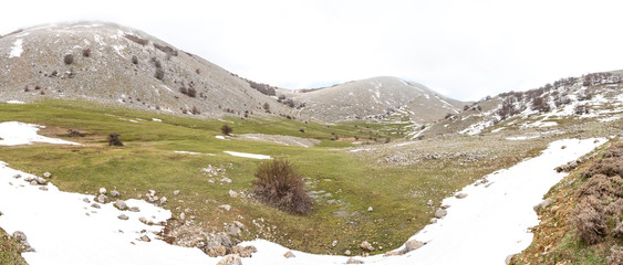 Landscape of the Madonie Mountains in Sicily, Italy