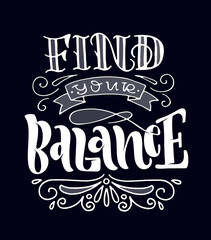 Cute motivation hand drawn doodle lettering postcard - template design art with calligraphic