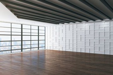 Minimalistic empty office interior