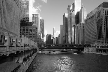 Chicago River and sky