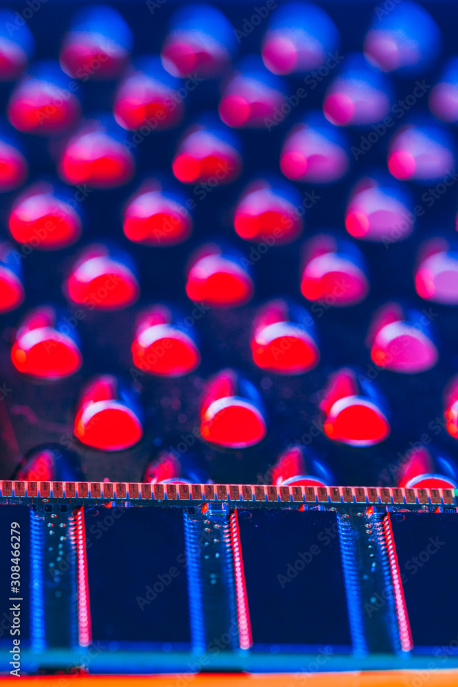 Poster computer random access memory (ram) close up