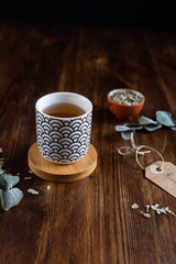 eucalyptus infusion, vertical