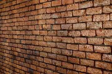 Red brick wall