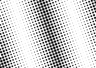 Abstract halftone dotted background. Monochrome pattern with square.  Vector modern pop art texture for posters, sites, cover, business cards, postcards, grunge art, labels layout, stickers.