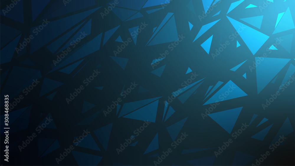 Poster abstract triangle pattern on gradient background. polygon mosaic backdrop. polygonal geometric style