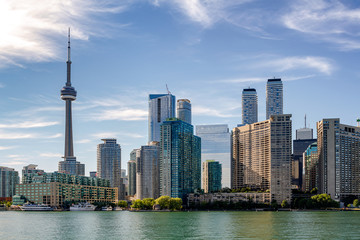 Fototapeta na wymiar Toronto Skyline in a Sunny Day