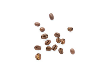 Coffee beans. Isolated on a white background.