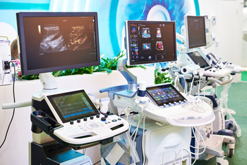 Medical ultrasound devices on exhibition