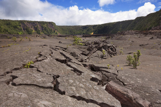 Kilauea Iki crater in Big Island Hawaii, USA