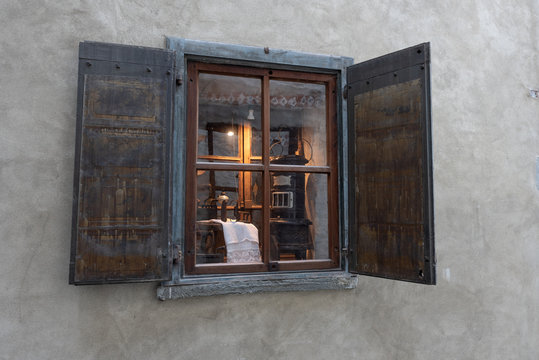 Image of a characteristic windows of an ancient village